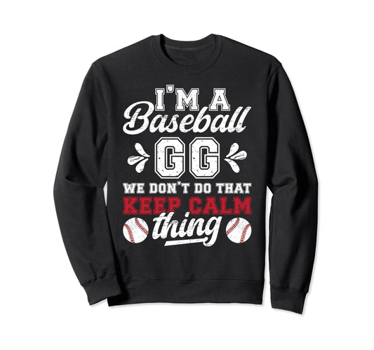 Im Baseball Gg Grandma Gg Sweatshirt - Aesthetic Graphic for Adults - T-Shirt, Sweatshirt, Hoodie