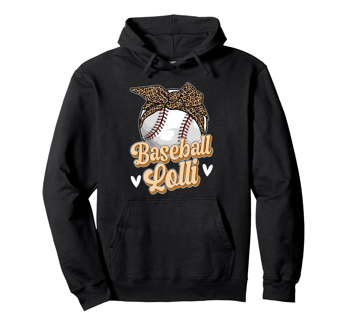 Baseball Lolli Leopard Grandma Lolli Hoodie - Aesthetic Graphic for Adults - T-Shirt, Sweatshirt, Hoodie