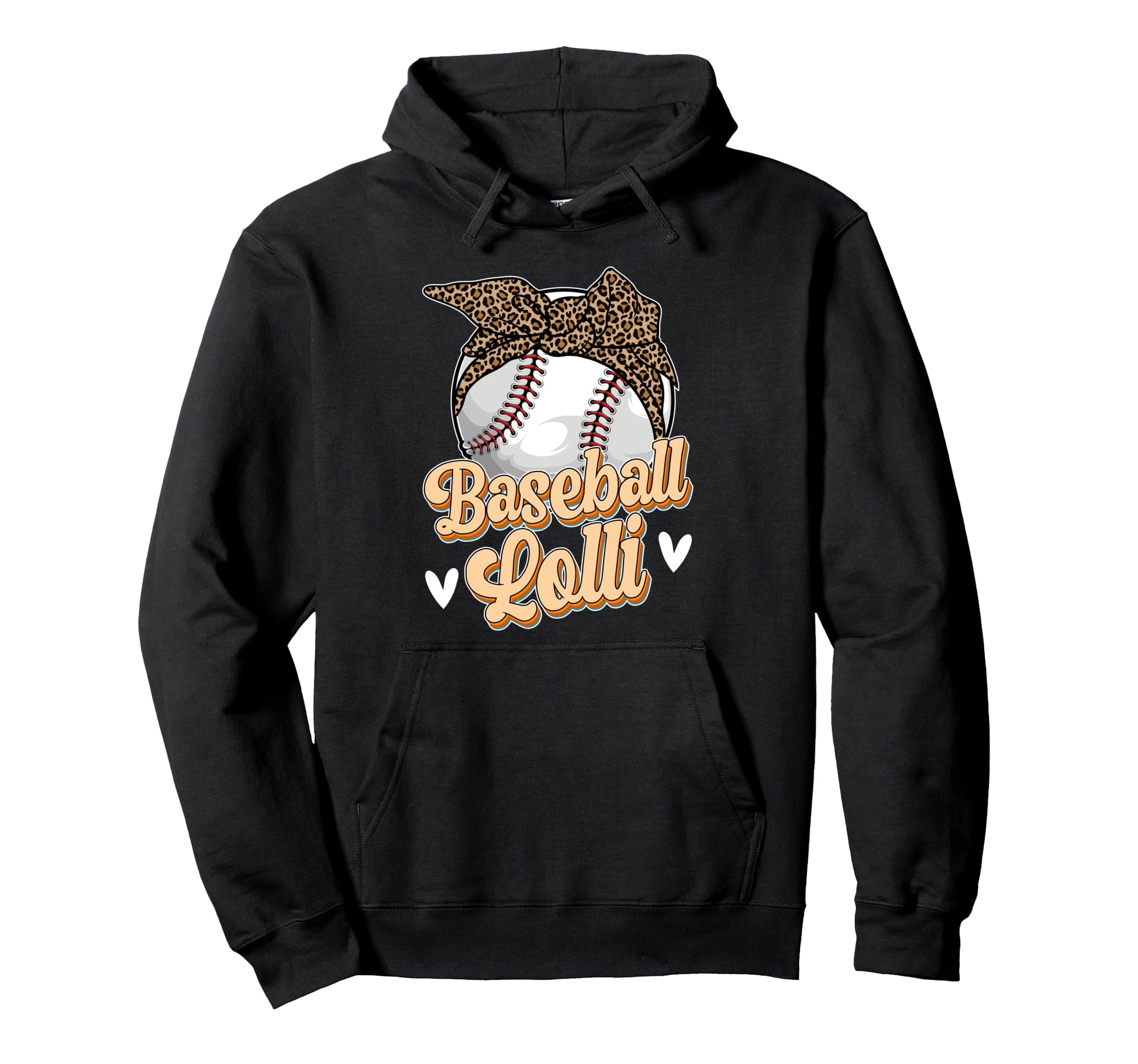 Baseball Lolli Leopard Grandma Lolli Hoodie - Aesthetic Graphic for Adults - T-Shirt, Sweatshirt, Hoodie