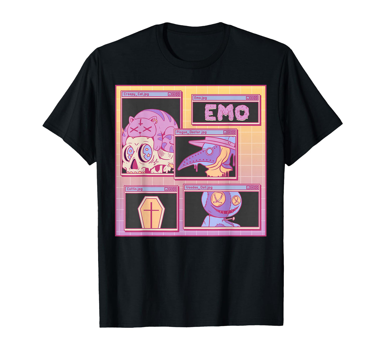 Vaporwave Aesthetic Pastel Goth T-Shirt - Custom Art Print Unisex - T-Shirt, Sweatshirt, Hoodie