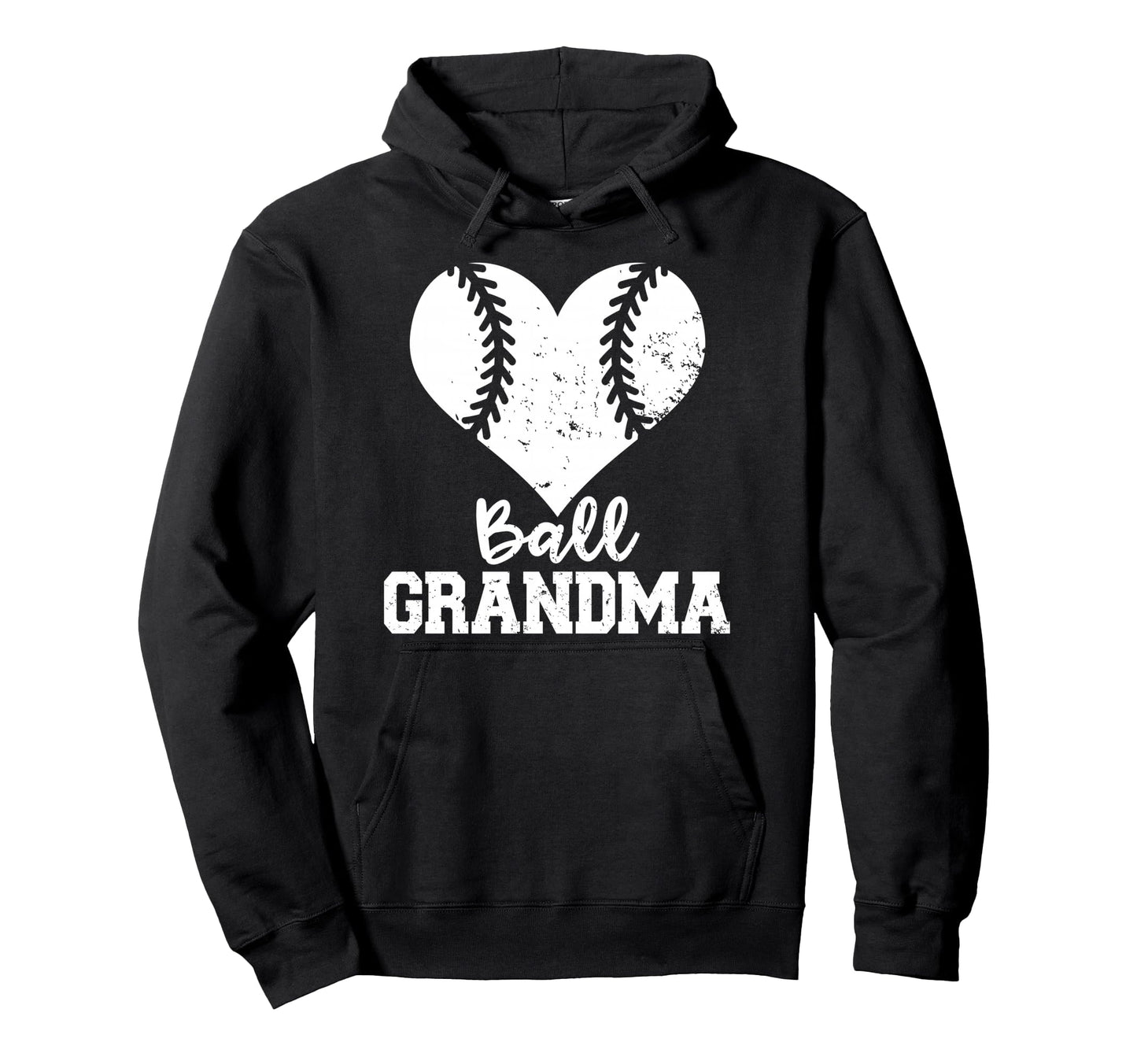 Ball Grandma Funny Baseball Grandma Hoodie - Minimalist Print for Adults - T-Shirt, Sweatshirt, Hoodie