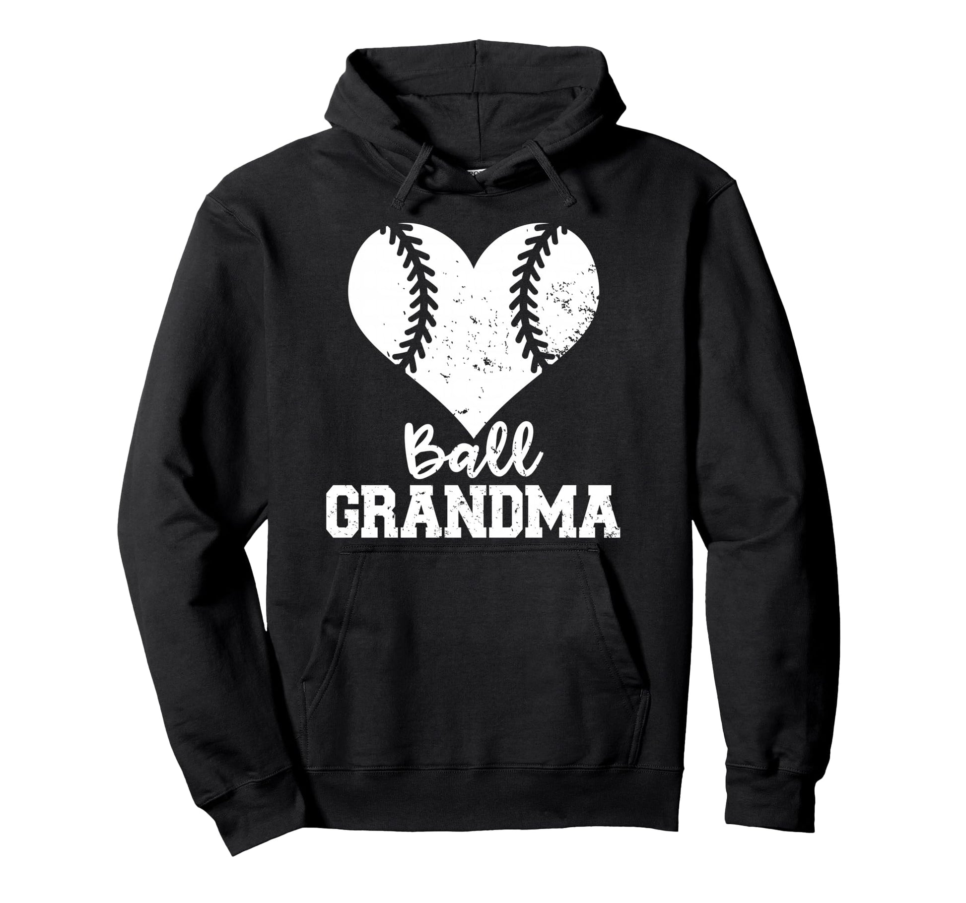 Ball Grandma Funny Baseball Grandma Hoodie - Minimalist Print for Adults - T-Shirt, Sweatshirt, Hoodie