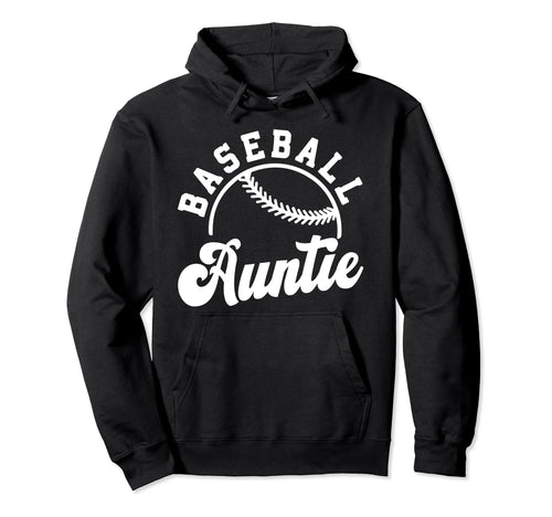 Baseball Auntie Matching Baseball Team Hoodie - Graphic Print Men Women - T-Shirt, Sweatshirt, Hoodie