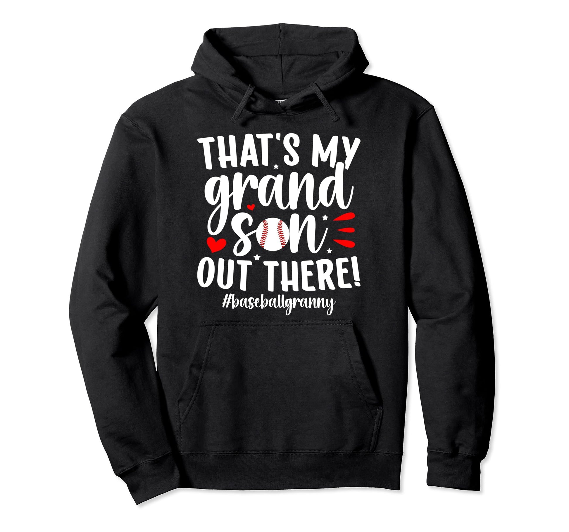 Thats My Grandson Baseball Granny Hoodie - Minimalist Print Unisex - T-Shirt, Sweatshirt, Hoodie