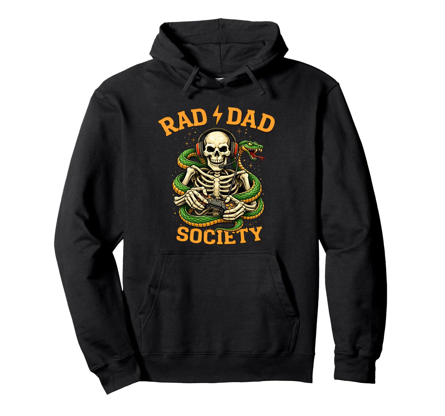 Gaming Father Rad Dad Society Video Hoodie - Streetwear Style for Adults - T-Shirt, Sweatshirt, Hoodie