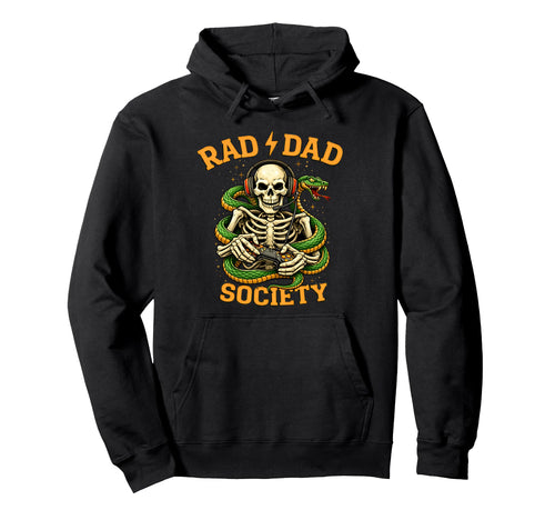 Gaming Father Rad Dad Society Video Hoodie - Streetwear Style for Adults - T-Shirt, Sweatshirt, Hoodie
