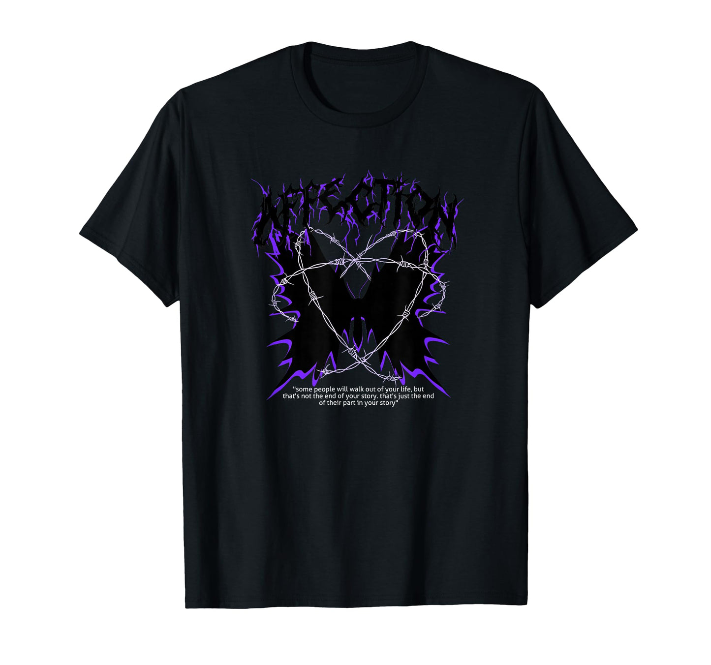 Butterfly Affection Y2K Grunge Aesthetic T-Shirt - Trendy Graphic Unisex - T-Shirt, Sweatshirt, Hoodie