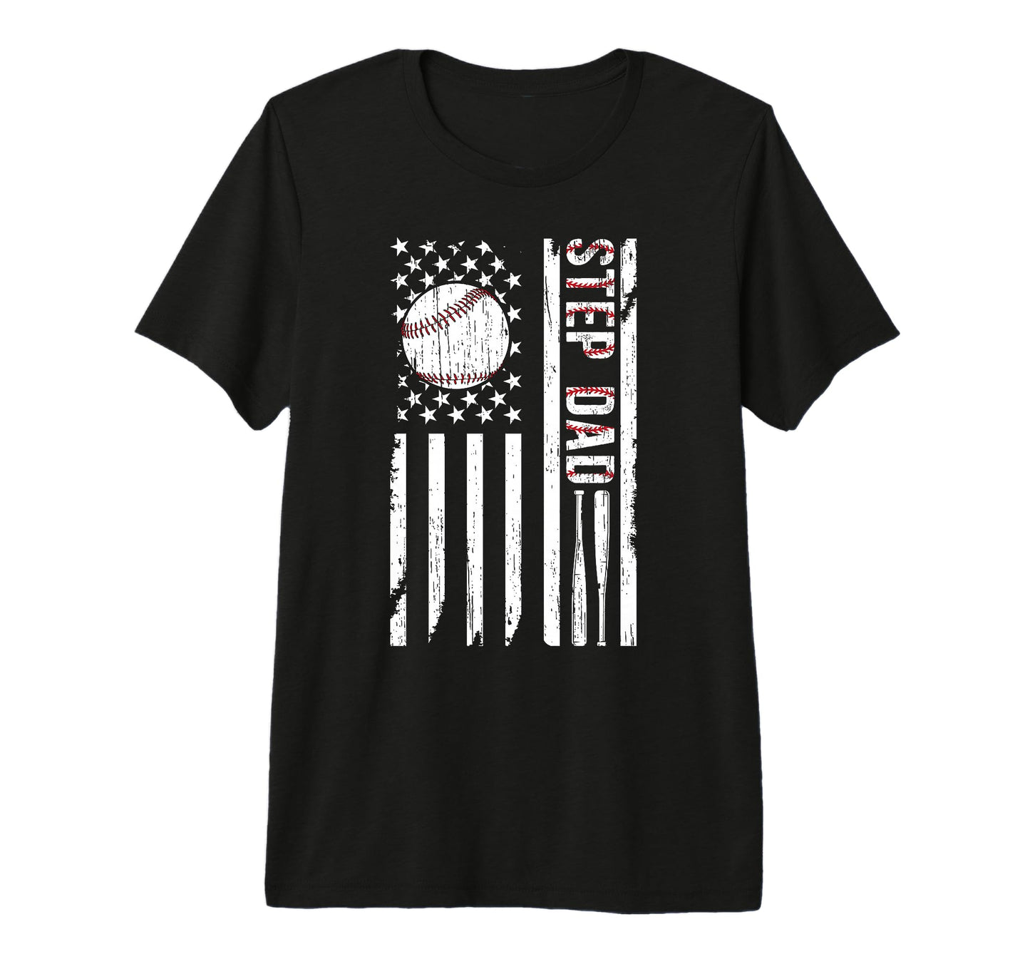 Mens Baseball Step Dad Baseball Player T-Shirt - Novelty Apparel Men Women - T-Shirt, Sweatshirt, Hoodie