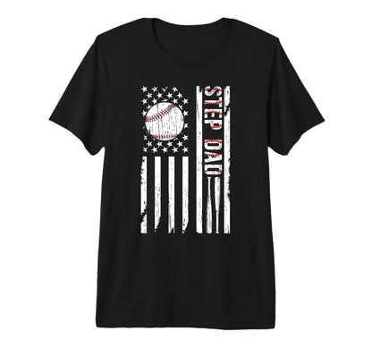 Mens Baseball Step Dad Baseball Player T-Shirt - Novelty Apparel Men Women - T-Shirt, Sweatshirt, Hoodie