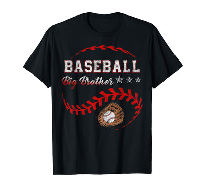Baseball Big Brother Funny Baseball T-Shirt - Custom Art Print Unisex - T-Shirt, Sweatshirt, Hoodie