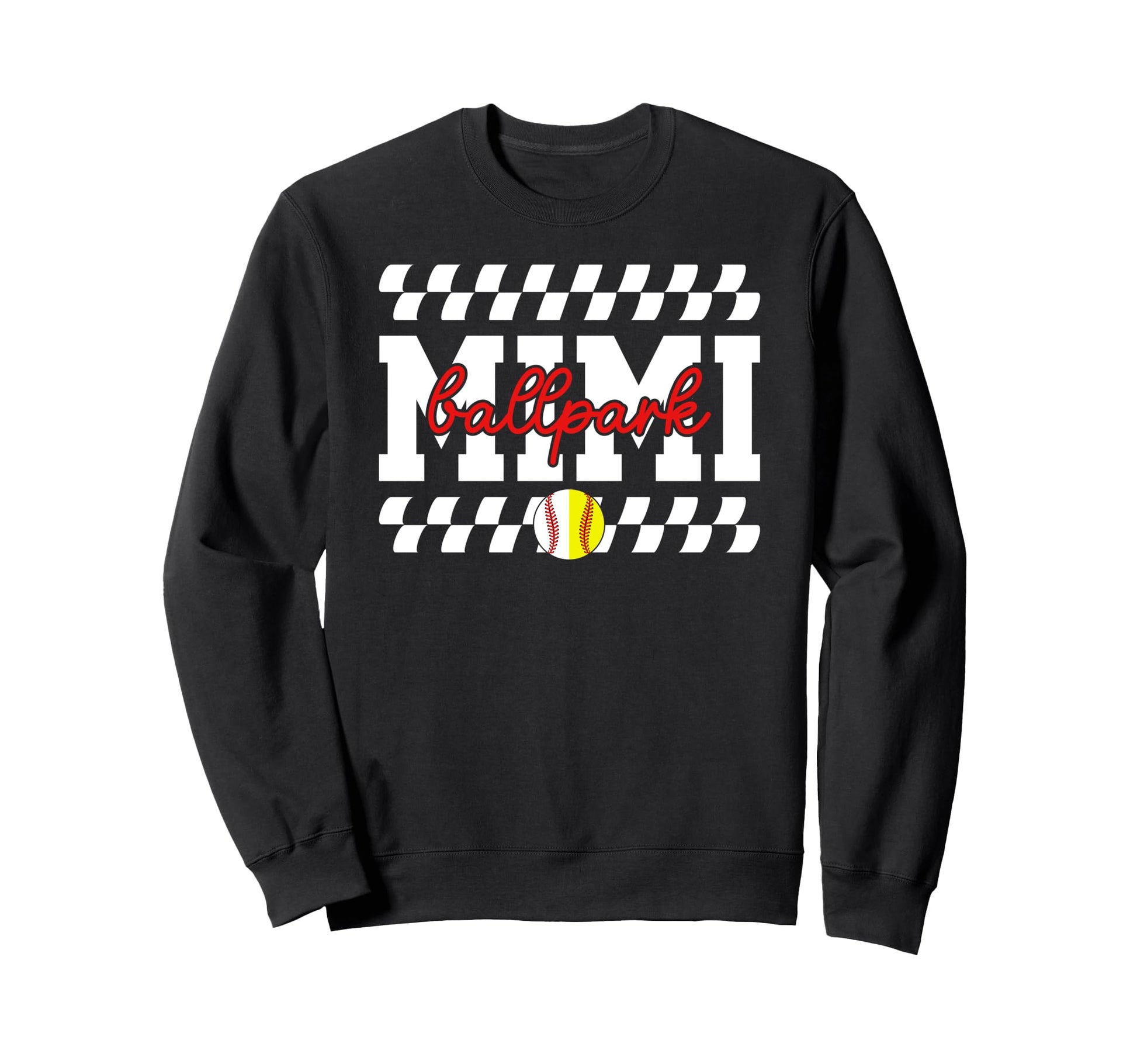 Ballpark Mimi Grandma Baseball Sweatshirt - Custom Art Print Unisex - T-Shirt, Sweatshirt, Hoodie