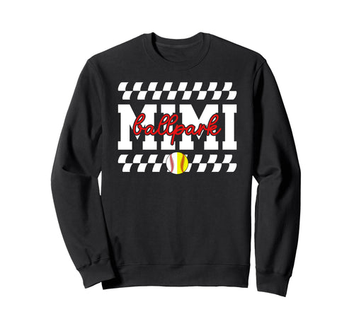 Ballpark Mimi Grandma Baseball Sweatshirt - Custom Art Print Unisex - T-Shirt, Sweatshirt, Hoodie