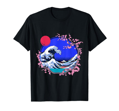 Big Wave Vaporwave Aesthetic 80S T-Shirt - Streetwear Style Men Women - T-Shirt, Sweatshirt, Hoodie