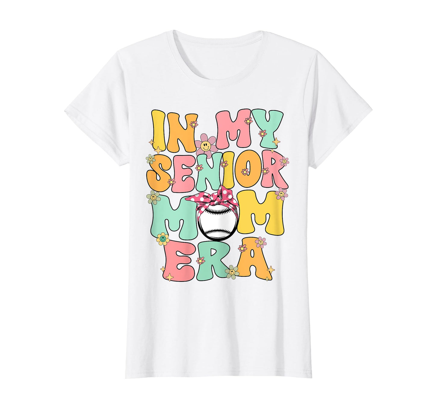My Senior Baseball Mom Era Senior Mom T-Shirt - Minimalist Print Unisex - T-Shirt, Sweatshirt, Hoodie