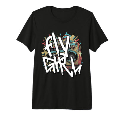 Fly 80S 90S Old School Boombox B Hip Hop T-Shirt - Graphic Print Men Women - T-Shirt, Sweatshirt, Hoodie