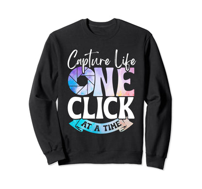 Photo Camera Photographer Flash Sweatshirt - Graphic Print for Adults - T-Shirt, Sweatshirt, Hoodie
