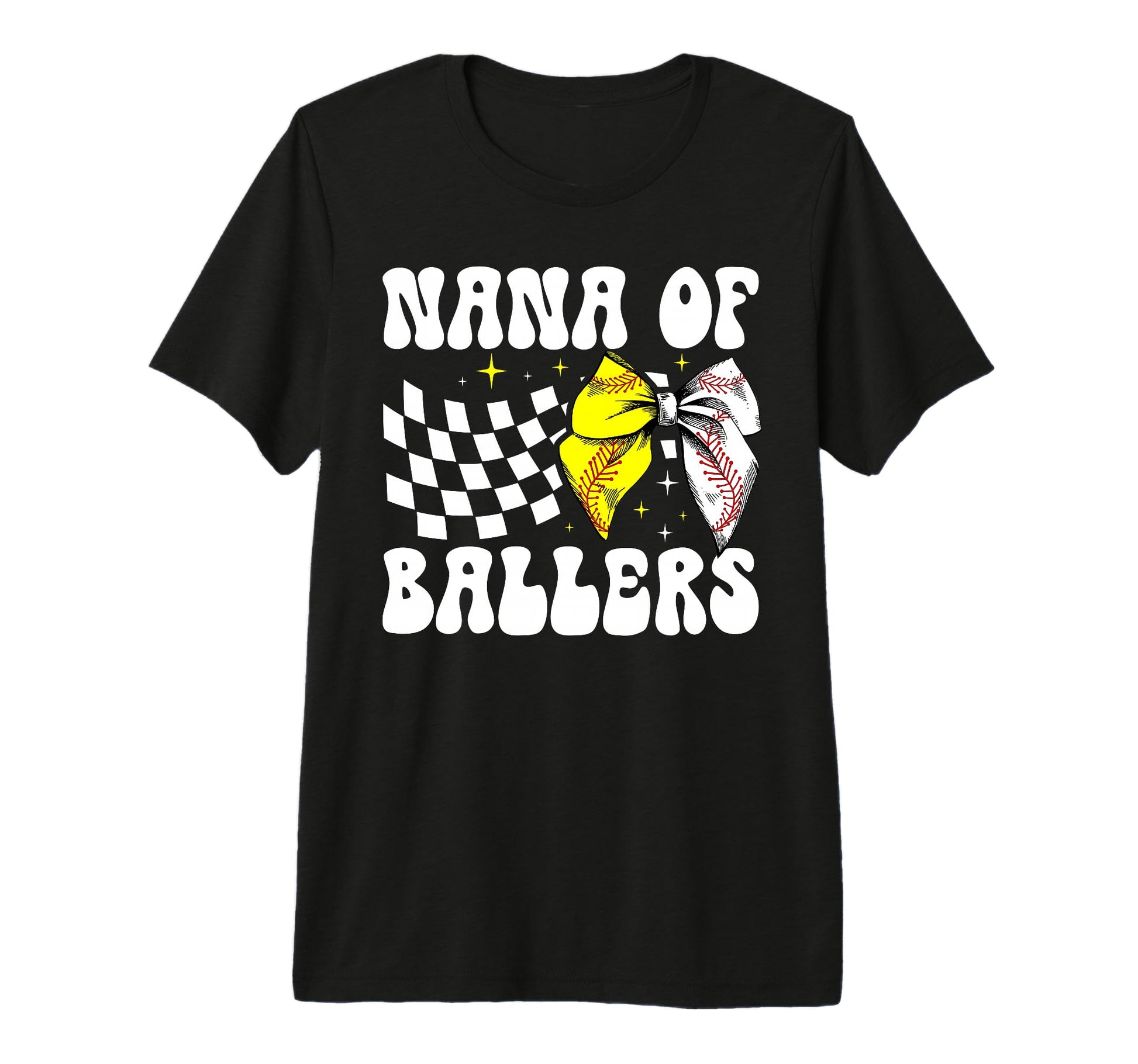 Nana Ballers Coquette Baseball Softball T-Shirt - Graphic Print for Adults - T-Shirt, Sweatshirt, Hoodie