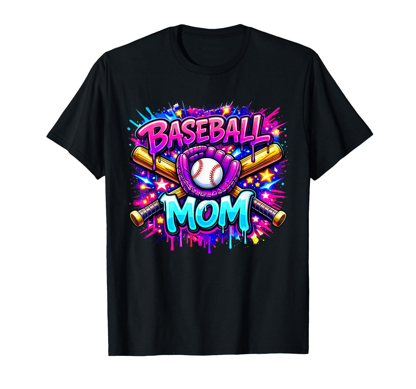 Baseball Mom Funny Mothers Day Ice T-Shirt - Unique Graphic Men Women - T-Shirt, Sweatshirt, Hoodie