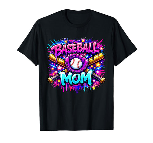 Baseball Mom Funny Mothers Day Ice T-Shirt - Unique Graphic Men Women - T-Shirt, Sweatshirt, Hoodie