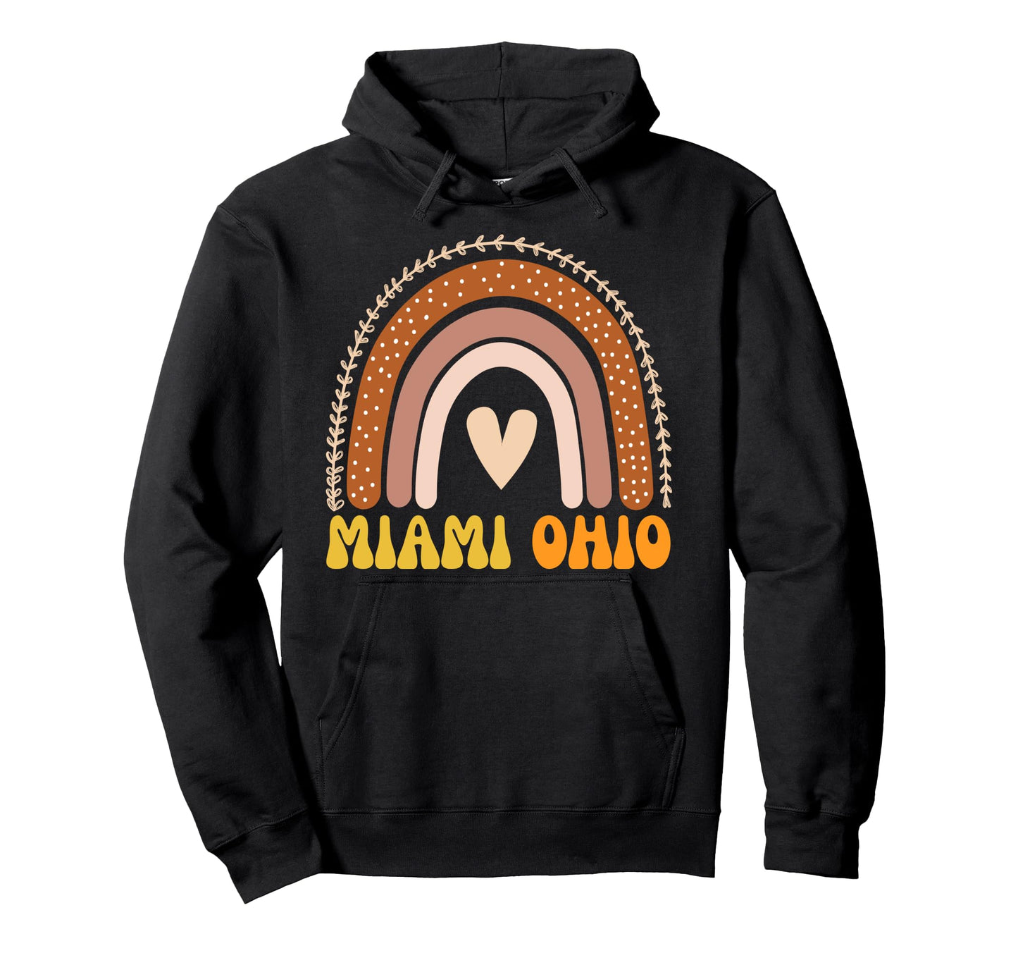 Miami Ohio Oh Rainbow Athletic Hoodie - Casual Everyday Wear for Adults - T-Shirt, Sweatshirt, Hoodie