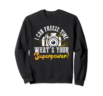 Photo Camera Photographer Flash Sweatshirt - Minimalist Print for Adults - T-Shirt, Sweatshirt, Hoodie