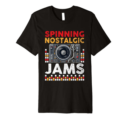 Funny Old School Dj Equipment Table T-Shirt - Custom Art Print Unisex - T-Shirt, Sweatshirt, Hoodie