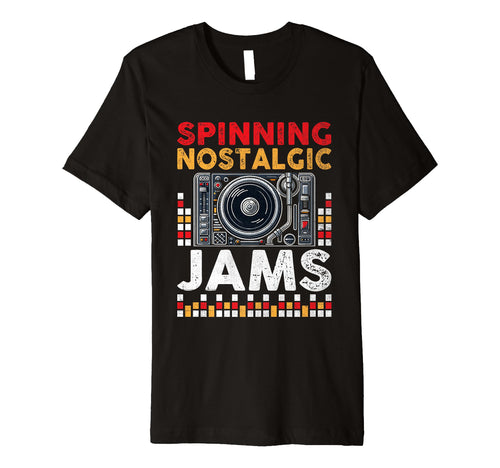Funny Old School Dj Equipment Table T-Shirt - Custom Art Print Unisex - T-Shirt, Sweatshirt, Hoodie