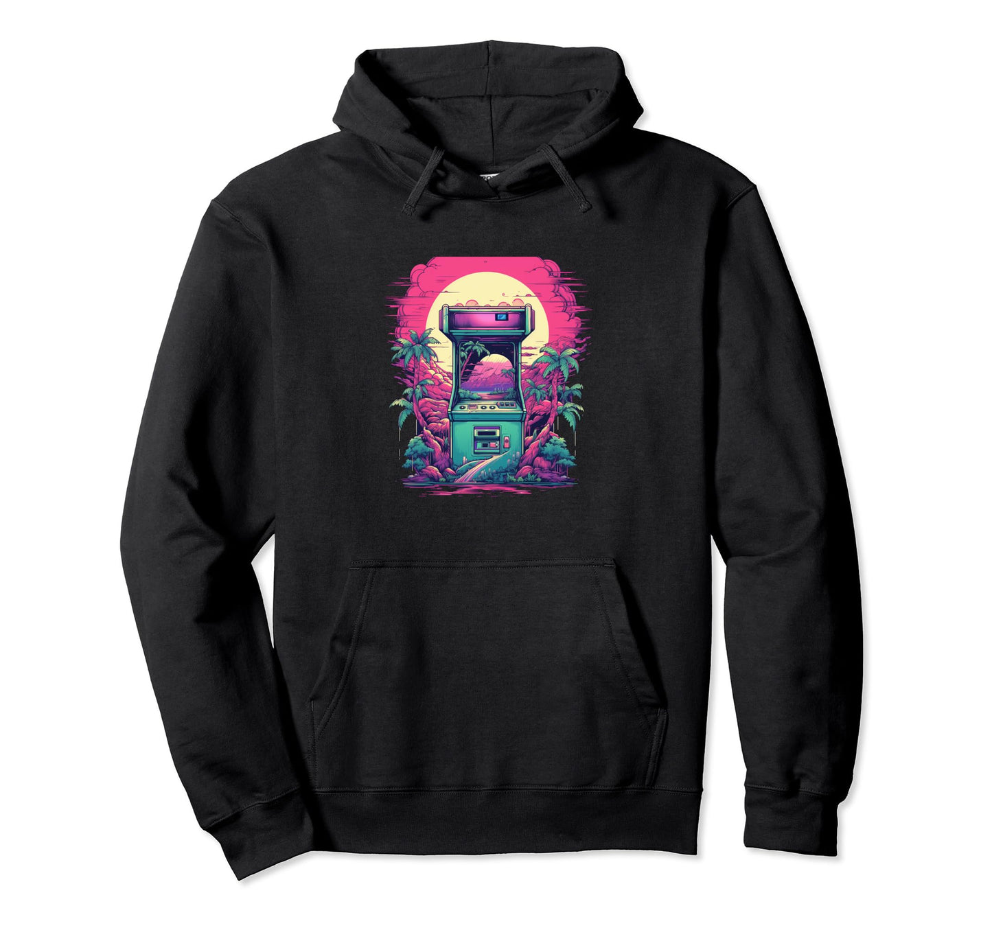 Vaperwave Aesthetic Glitch Anime Hoodie - Custom Art Print Unisex - T-Shirt, Sweatshirt, Hoodie