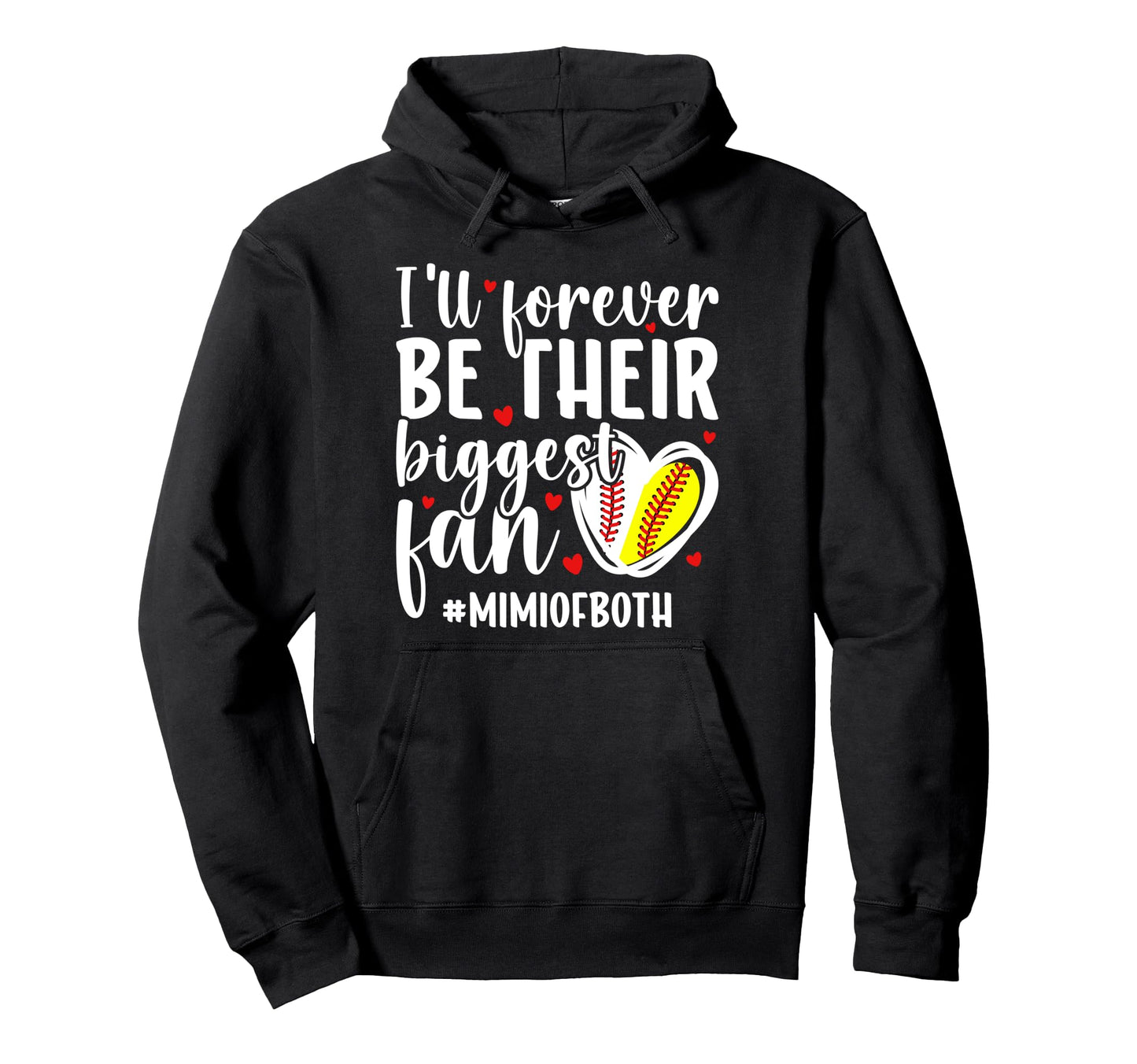 Their Biggest Fan Mimi Both Baseball Hoodie - Graphic Print Unisex - T-Shirt, Sweatshirt, Hoodie