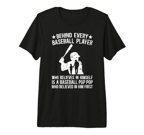Mens Baseball Pop Pop Who Believed Pop T-Shirt - Novelty Apparel Unisex - T-Shirt, Sweatshirt, Hoodie