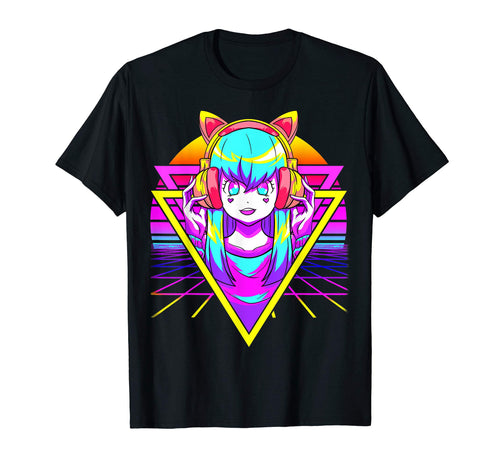 Vaporwave Aesthetic Anime Otaku T-Shirt - Unique Graphic Men Women - T-Shirt, Sweatshirt, Hoodie