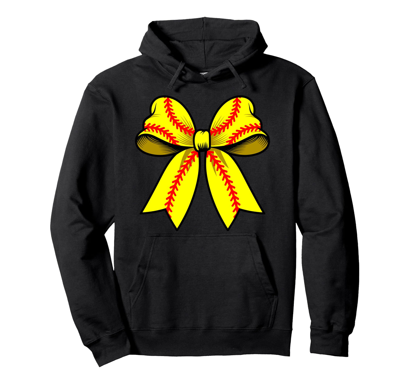 Softball Coquette Bow Funny Softball Mom Hoodie - Unique Graphic Unisex - T-Shirt, Sweatshirt, Hoodie