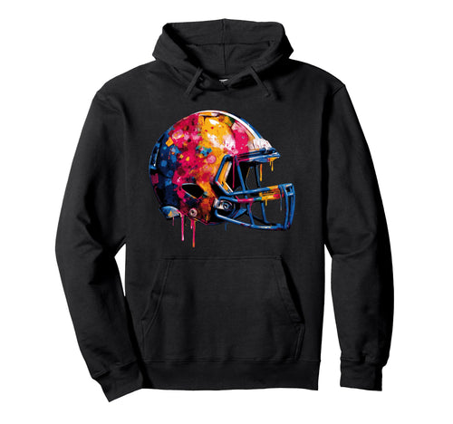 Football Helmet Drip Game Day Hoodie - Novelty Apparel for Adults - T-Shirt, Sweatshirt, Hoodie