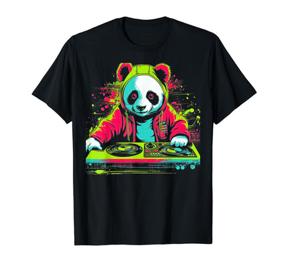 Kawaii Panda Dj Japanese Edm Y2K Aesthetic T-Shirt - Trendy Graphic Unisex - T-Shirt, Sweatshirt, Hoodie