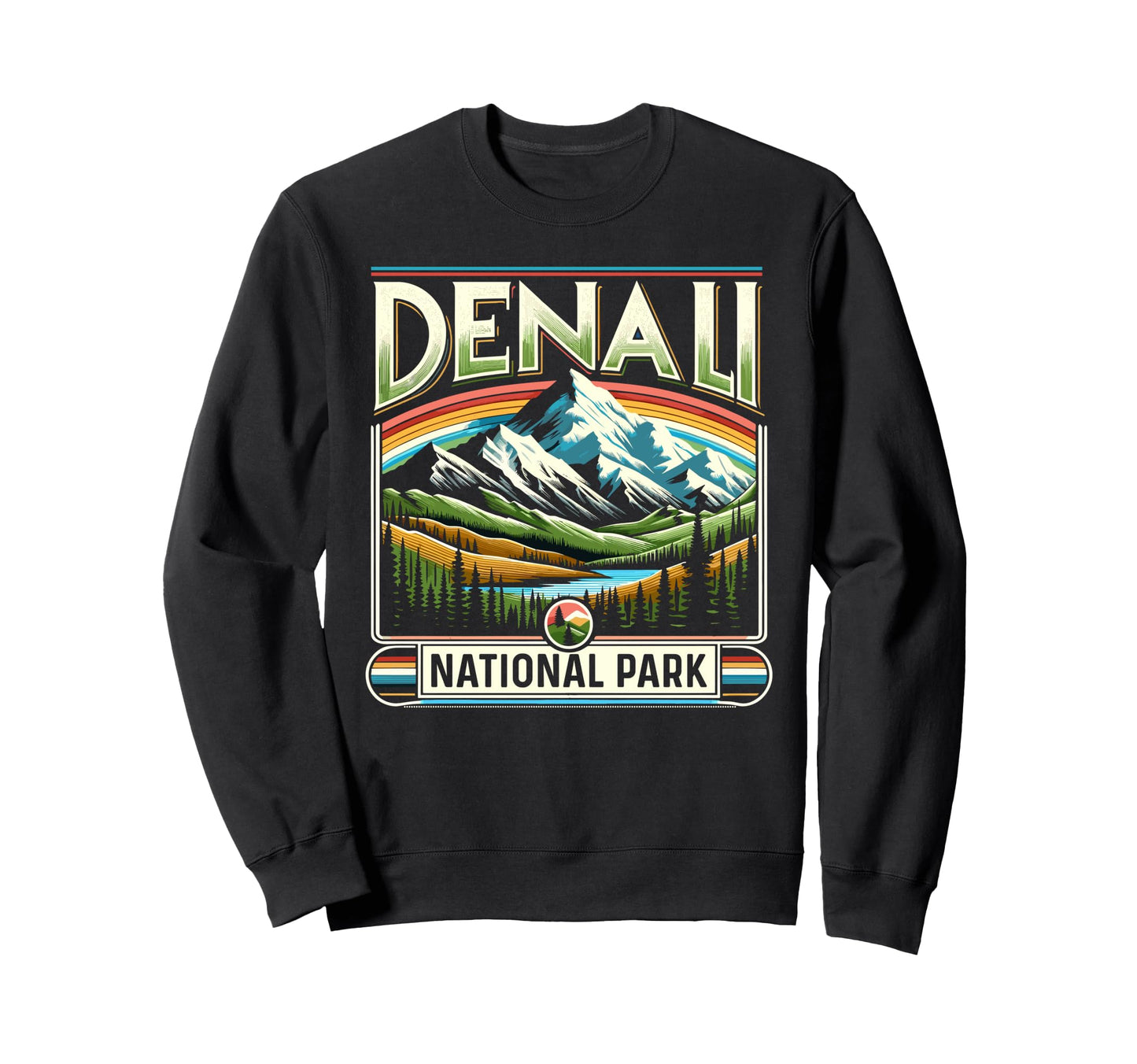 Denali National Park Scenic Sweatshirt - Fun Novelty Design Men Women - T-Shirt, Sweatshirt, Hoodie