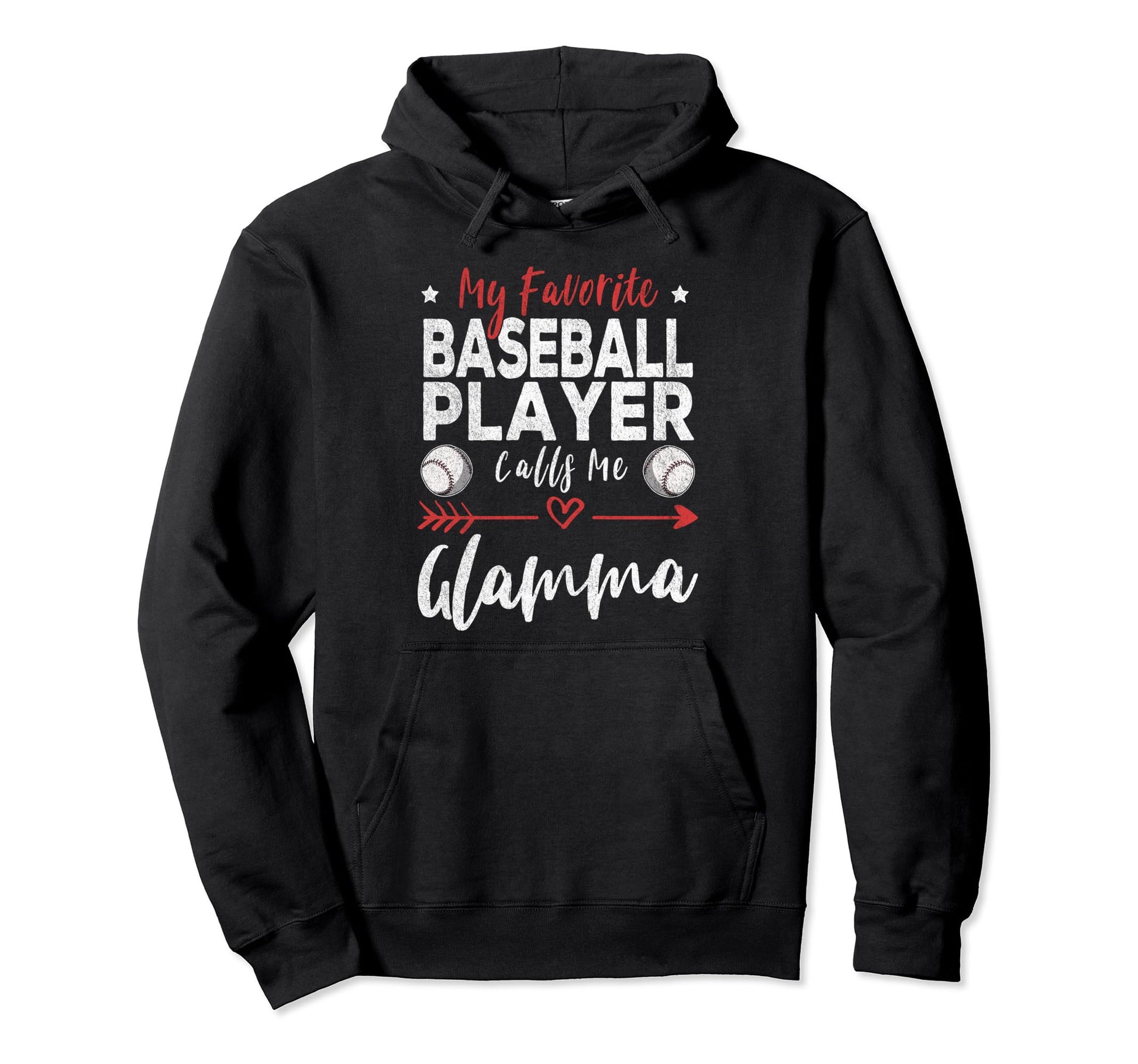 My Favorite Baseball Player Calls Hoodie - Fun Novelty Design for Adults - T-Shirt, Sweatshirt, Hoodie