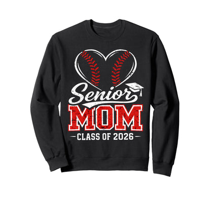 Senior Mom 2026 Final Inning Sweatshirt - Trendy Graphic for Adults - T-Shirt, Sweatshirt, Hoodie
