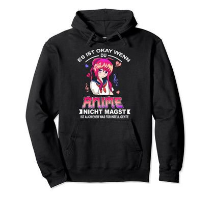 Anime Is What Intelligent Manga Hoodie - Aesthetic Graphic Men Women - T-Shirt, Sweatshirt, Hoodie