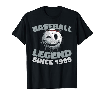 Born 1999 Baseball Baseballer Team T-Shirt - Novelty Apparel Men Women - T-Shirt, Sweatshirt, Hoodie