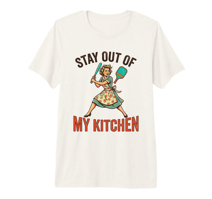 Floral Apron Mom Fun Angry Womens T-Shirt - Fun Novelty Design Unisex - T-Shirt, Sweatshirt, Hoodie