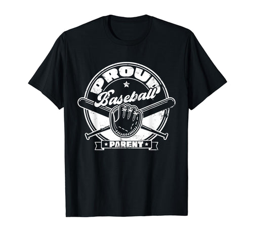 Proud Baseball Parent Supportive T-Shirt - Minimalist Print Men Women - T-Shirt, Sweatshirt, Hoodie