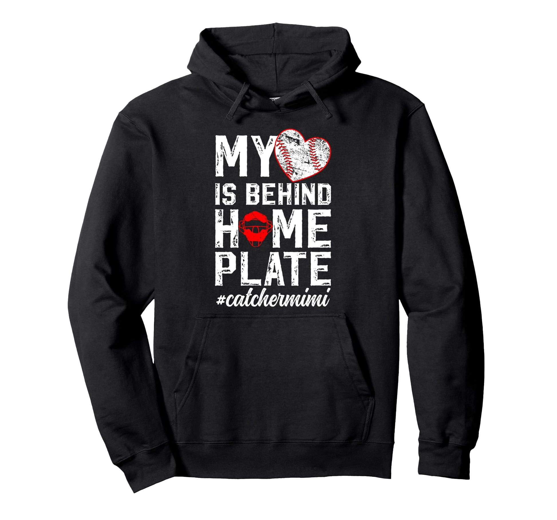 Proud Baseball Catcher Mimi Baseball Hoodie - Aesthetic Graphic for Adults - T-Shirt, Sweatshirt, Hoodie