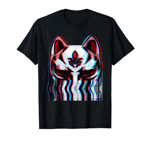 Vaporwave Japanese Aesthetic Kitsune T-Shirt - Custom Art Print for Adults - T-Shirt, Sweatshirt, Hoodie