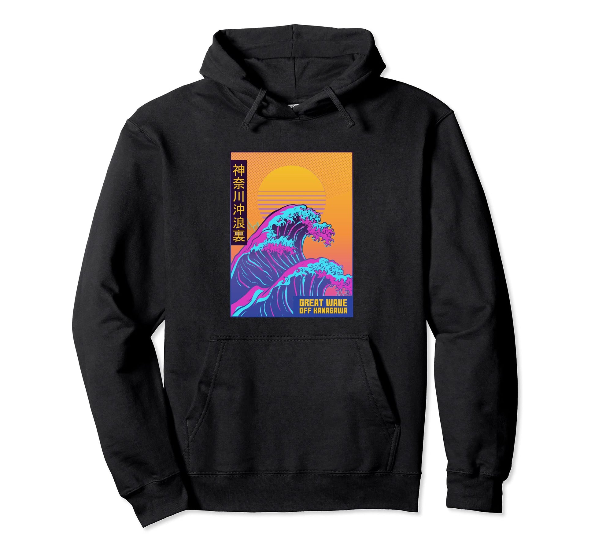 Great Wave Off Kanagawa Japanese Hoodie - Aesthetic Graphic Men Women - T-Shirt, Sweatshirt, Hoodie