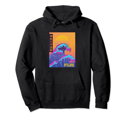 Great Wave Off Kanagawa Japanese Hoodie - Aesthetic Graphic Men Women - T-Shirt, Sweatshirt, Hoodie