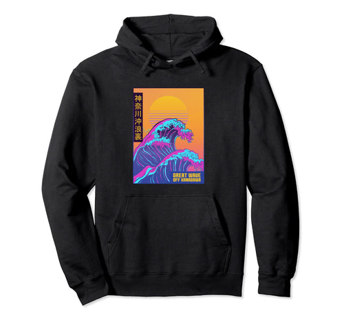 Great Wave Off Kanagawa Japanese Hoodie - Aesthetic Graphic Men Women - T-Shirt, Sweatshirt, Hoodie