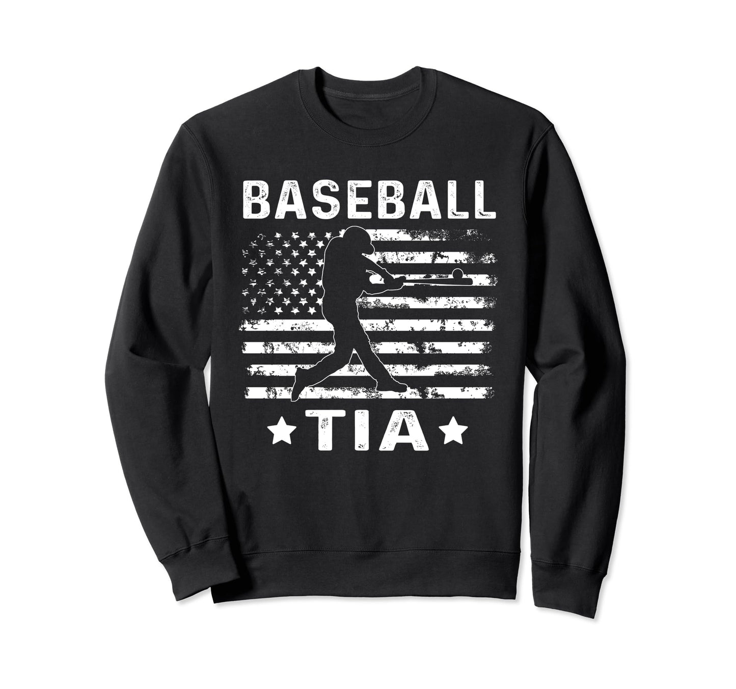 Baseball Tia Aunt Usa Flag 4Th July Sweatshirt - Fun Novelty Design Unisex - T-Shirt, Sweatshirt, Hoodie
