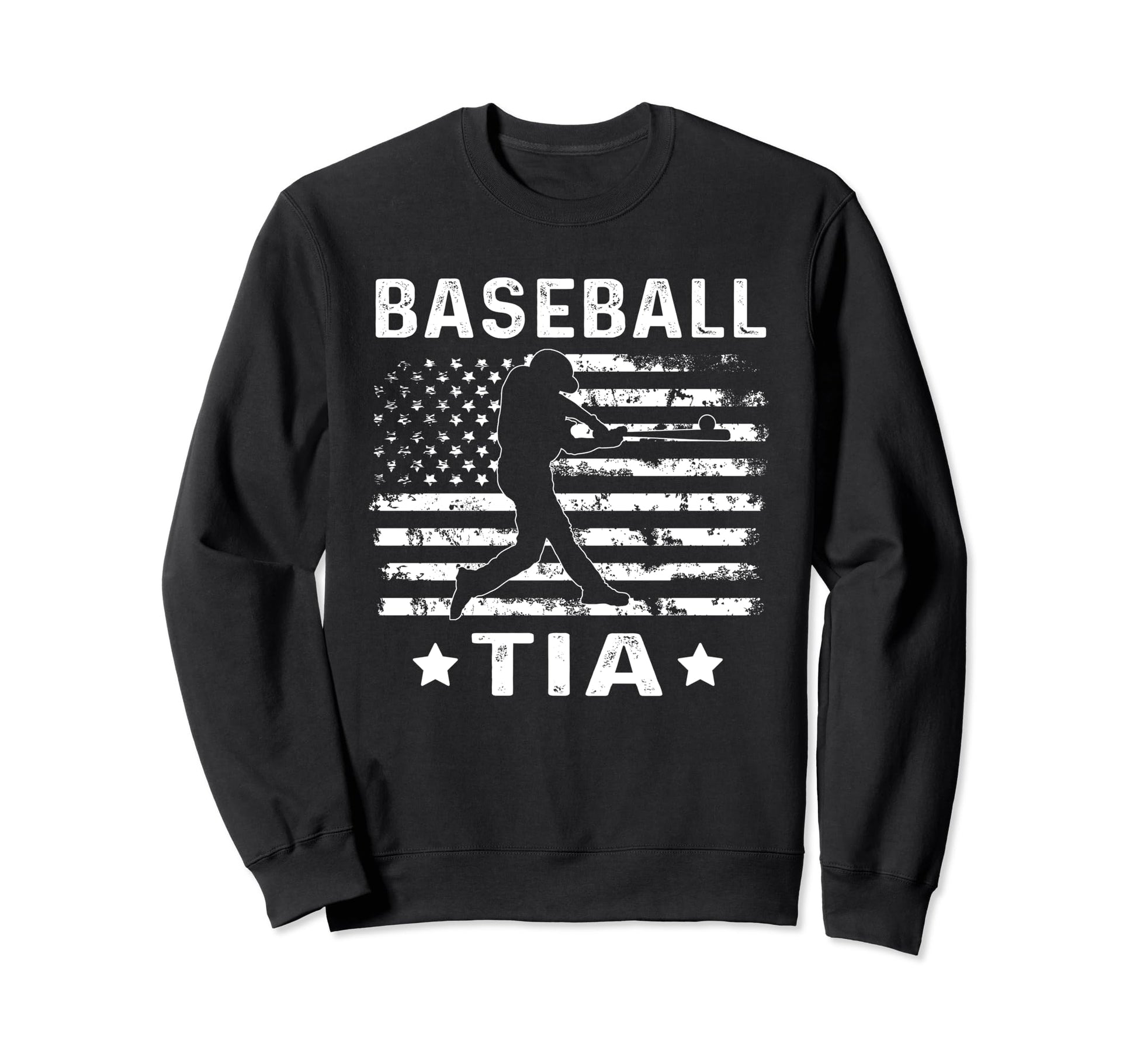 Baseball Tia Aunt Usa Flag 4Th July Sweatshirt - Fun Novelty Design Unisex - T-Shirt, Sweatshirt, Hoodie