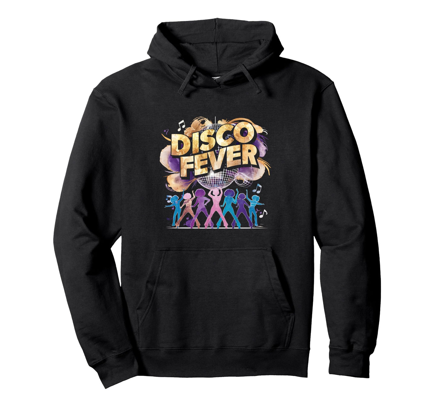 1970S Disco Fever Music Hoodie - Casual Everyday Wear for Adults - T-Shirt, Sweatshirt, Hoodie