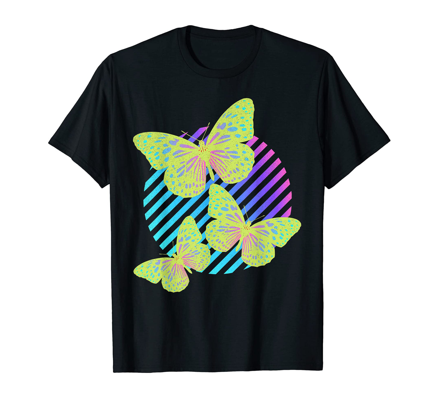 Psychedelic Butterfly Vaporwave T-Shirt - Aesthetic Graphic for Adults - T-Shirt, Sweatshirt, Hoodie